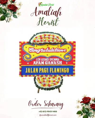 Bunga Papan Congratulation di Wongaya Gede